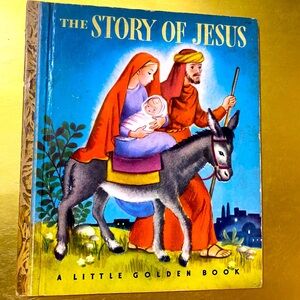 A LITTLE GOLDEN BOOK VTG 1946 THE STORY OF JESUS #27 HARDCOVER BOOK